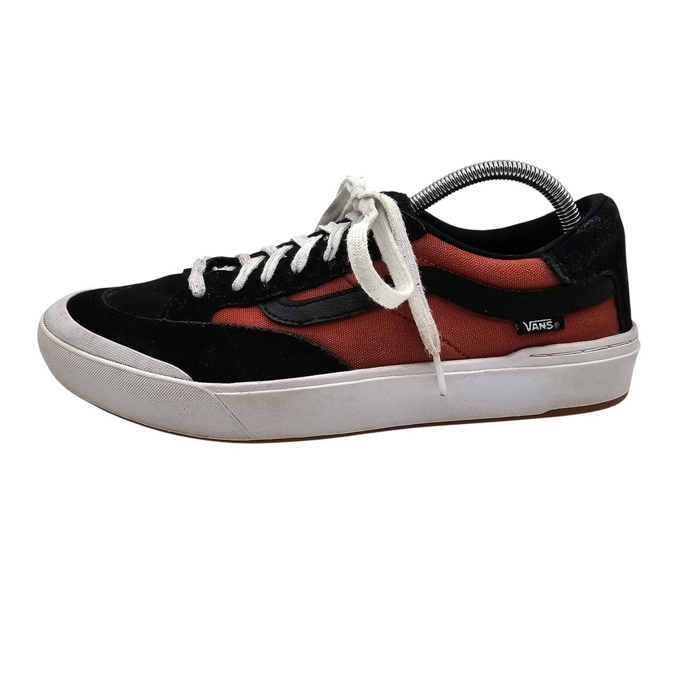 Vans Shoes Mens Size 10.5 Black Red Berle Pro WaffleControl Low Top Sneakers
